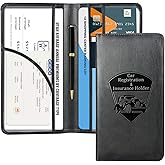 CoBak Car Registration and Insurance Holder - Vehicle Glove Box Car Organizer,Auto Truck Comparment Accessories Case with Mag