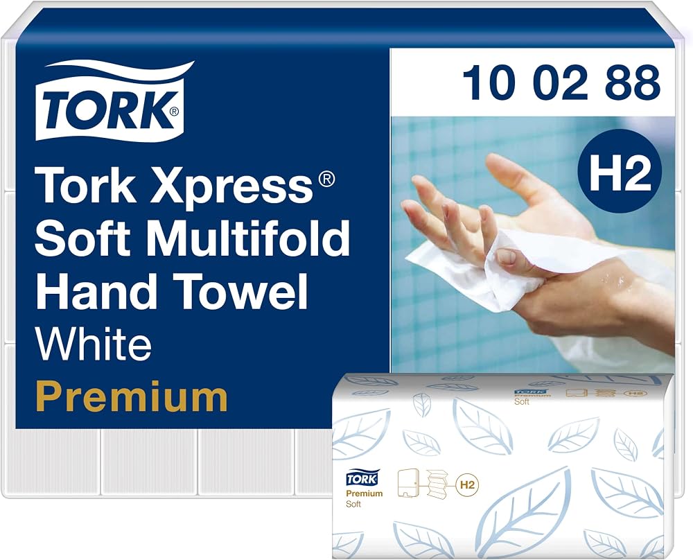 Tork Xpress Soft Multifold Hand Towels Premium Mfold 100288 H2 2-Ply 21 x 110