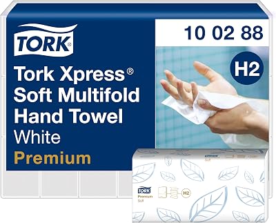 Tork Xpress Soft Multifold Hand Towels Premium Mfold 100288 H2 2-Ply 21 x 110