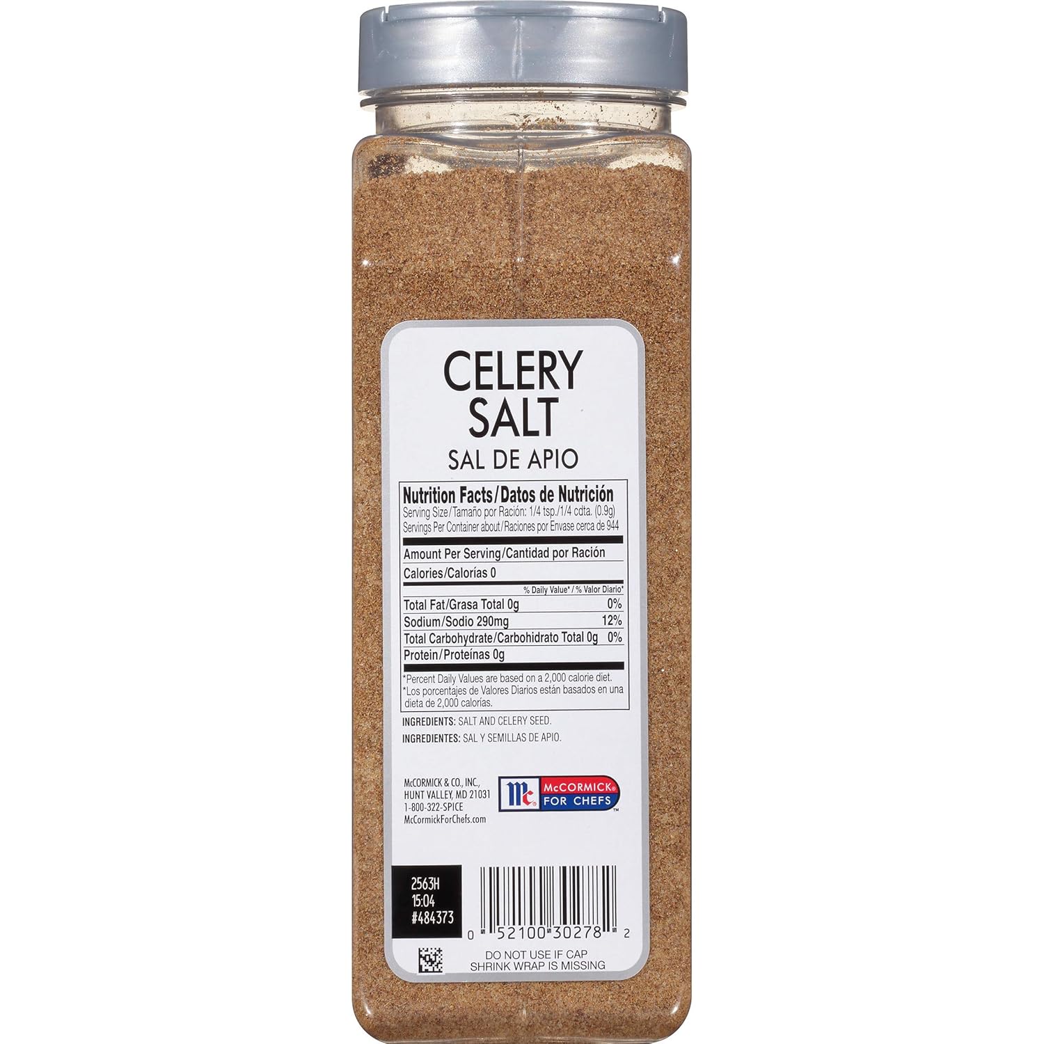 McCormick Culinary Celery Salt, 30 oz : Flavored Salt : Grocery & Gourmet Food