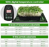 Zyncove Seedling Heat Mat with Digital Thermostat 20x10in Waterproof view 2
