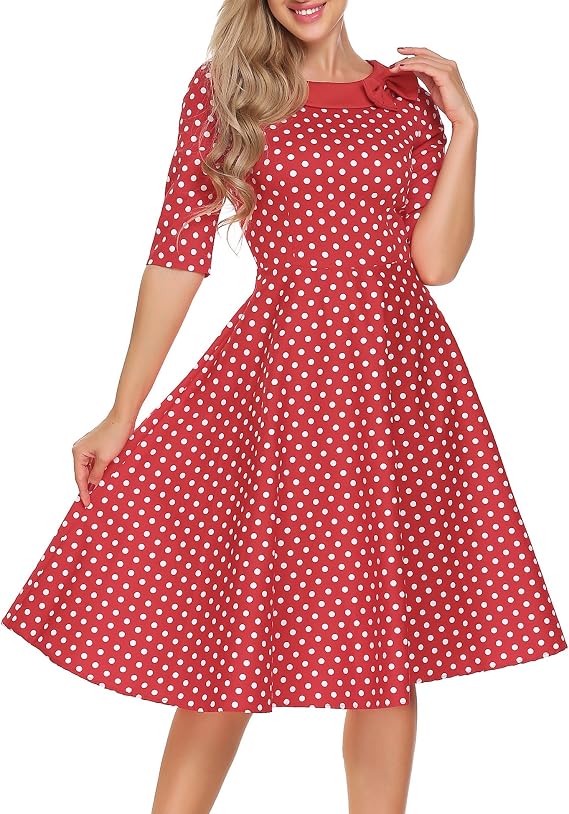 classy polka dot dress