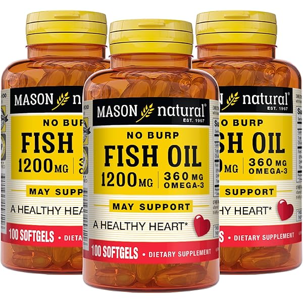 Nature Made Burp Less Fish Oil 2000 Mg Per Serving Softgels, Omega Fish Oil Supplements, 230