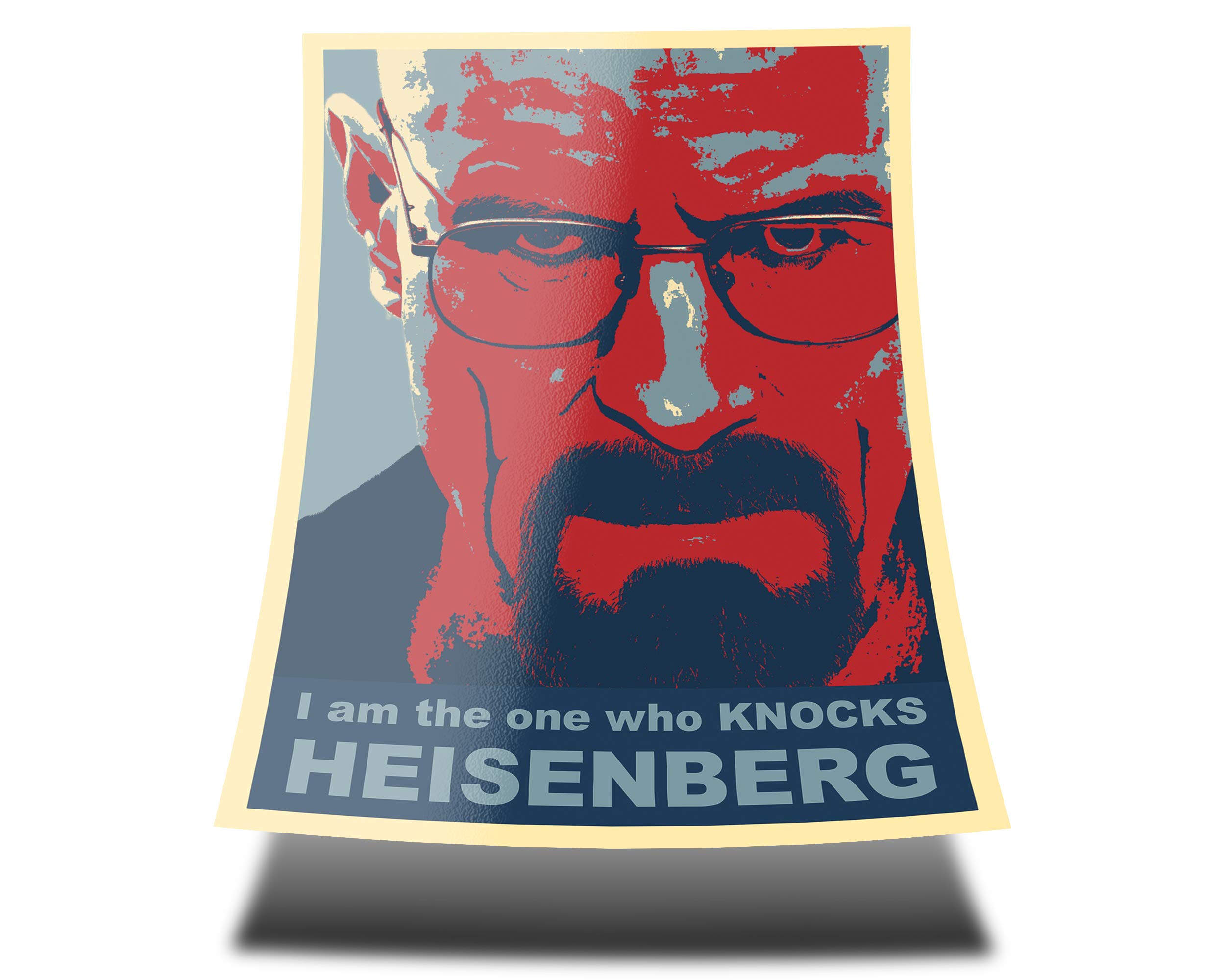 Great Art Red Blue Poster Breaking Bad "I am the one who knocks