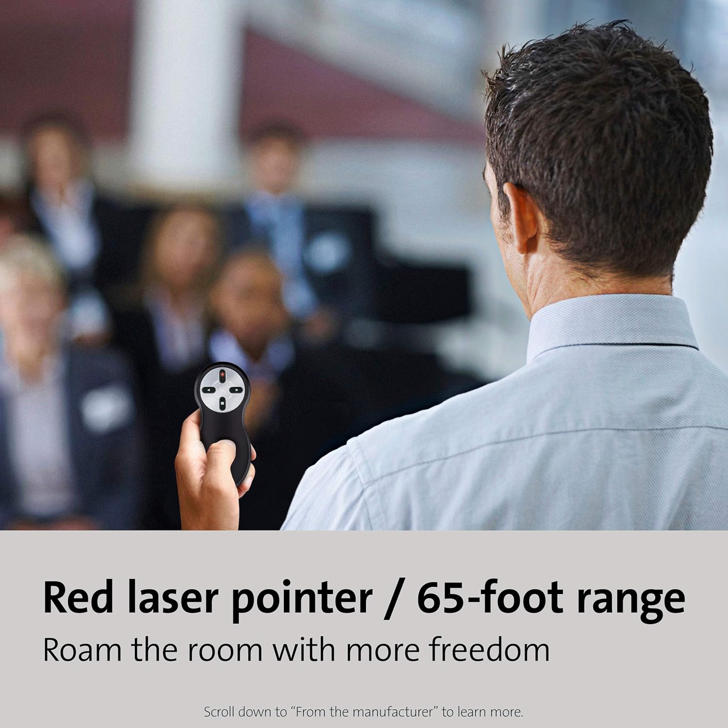 Kensington Wireless Presenter with Red Laser Pointer (K33374USB): Office Products