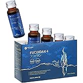 FINE JAPAN Fucoidan Plus Drink – Premium Brown Seaweed Supplement with Seaweed Extract, Agaricus Mushroom & Coix Seed – 10 Bottles (50ml Each)