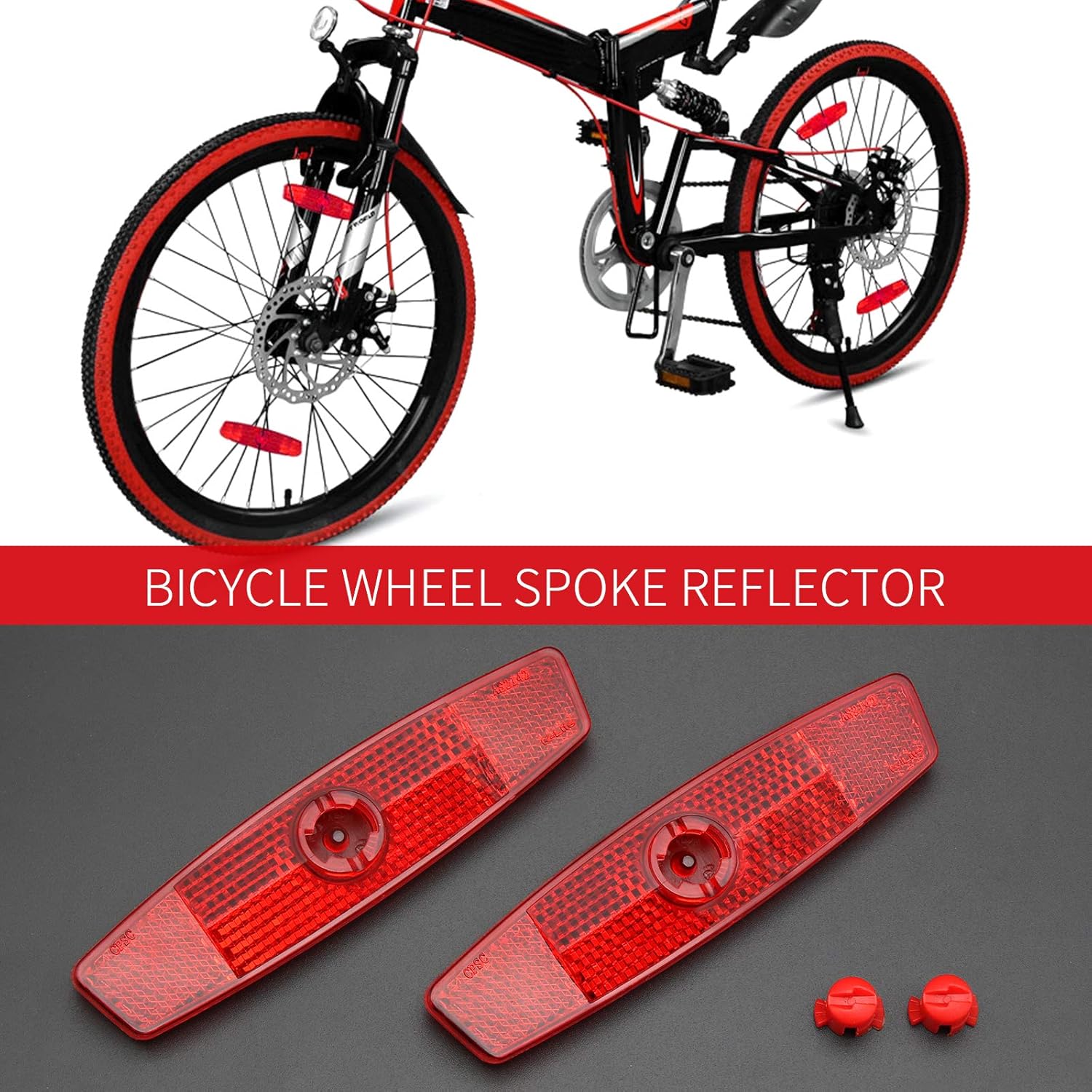 red spoke reflectors