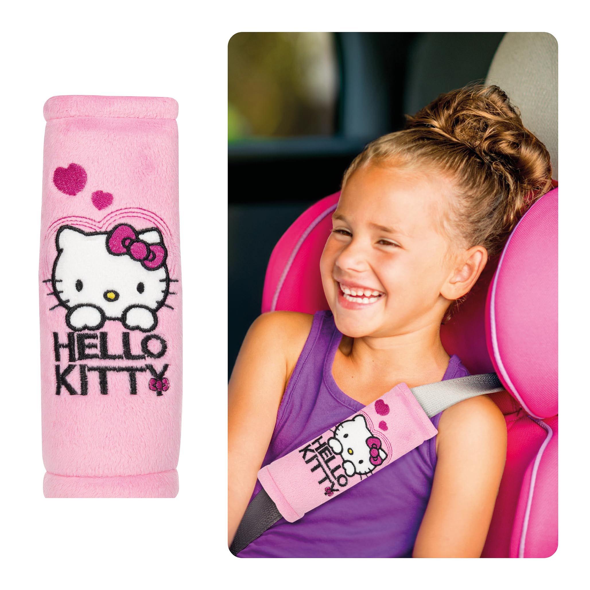 Hello Kitty Seat Belt Pad, Pink