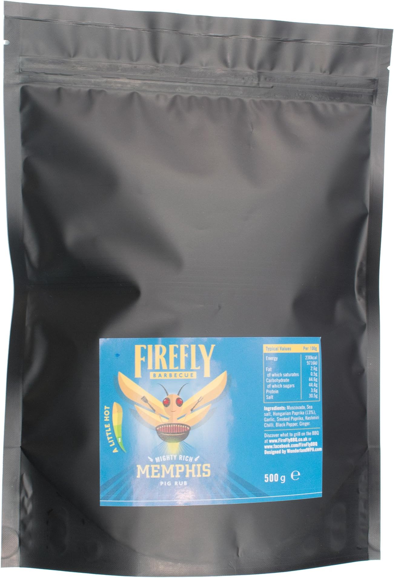 Firefly BBQ Memphis Sweet & Savoury Pig Rub - Premium All-Purpose Barbecue Seasoning Blend 1kg