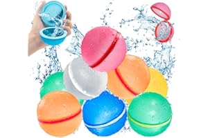 MACABAKA Reusable Magnetic Water Balloons, Water Bomb Self-sealing Quick Fill, Summer Toy Outdoor Water Toys for Kids Girls Boys Ages 3+, Outdoor Activities Water Fights, Summer Toys, Beach Toys