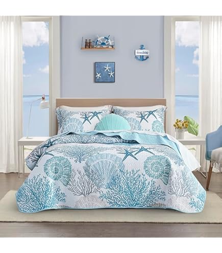 Safdie & Co. 5-piece Microfiber Double Queen Quilt Set in