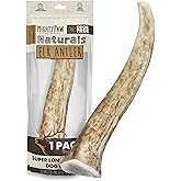 Mighty Paw Elk Antlers for Dogs | Medium Size 6" Premium Deer Antlers for Dogs, Pets and Puppies. Long Lasting Deer Antler Do