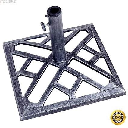 Amazon Com Colibrox 17 3 Square Umbrella Base Stand Market