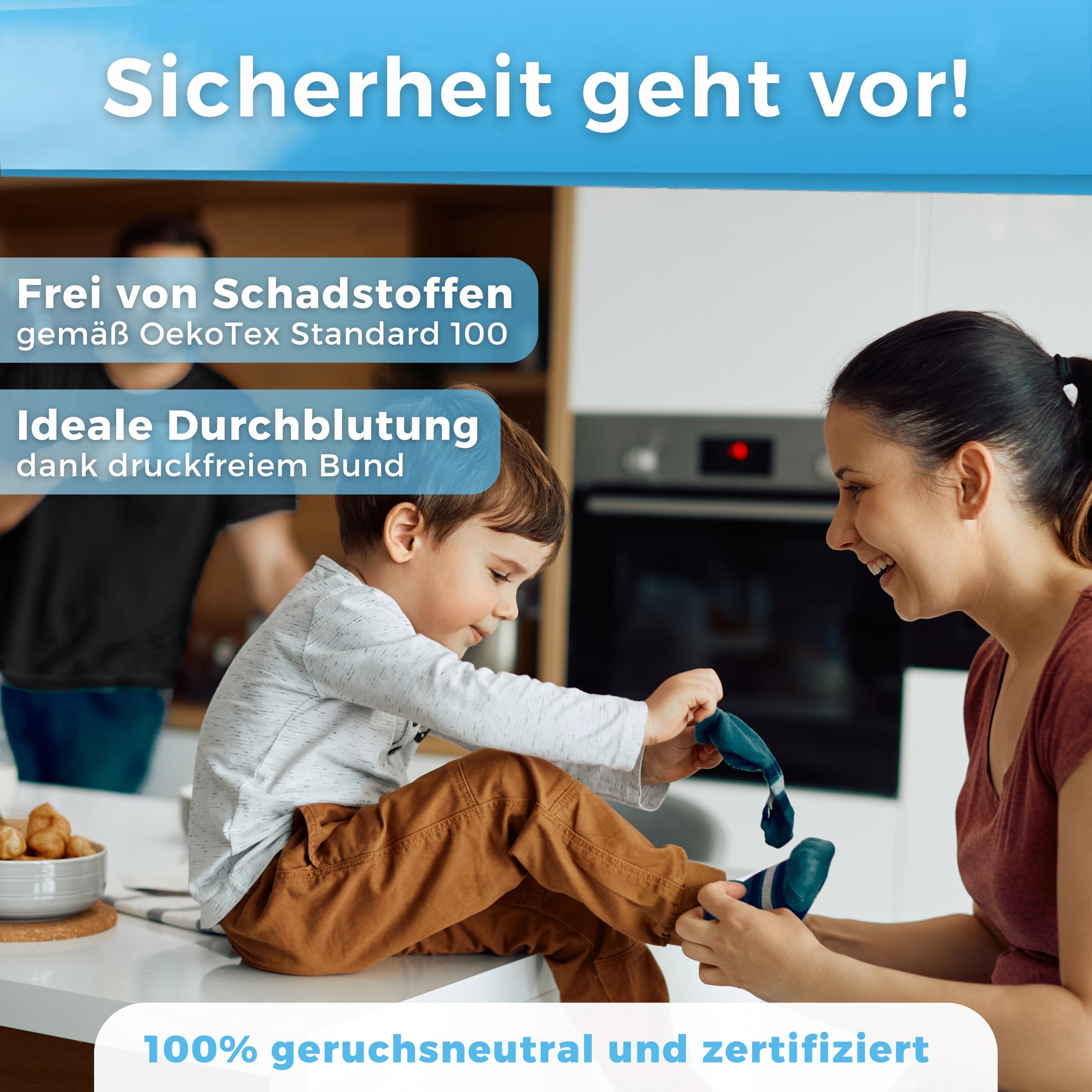 MEDOLY Kinder Socken (10 Paar) mit 72% Baumwolle, für Mädchen & Jungen - Kindersocken 3