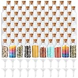 YAYODS 100 Packs 1 oz Plastic Sand Art Bottles with