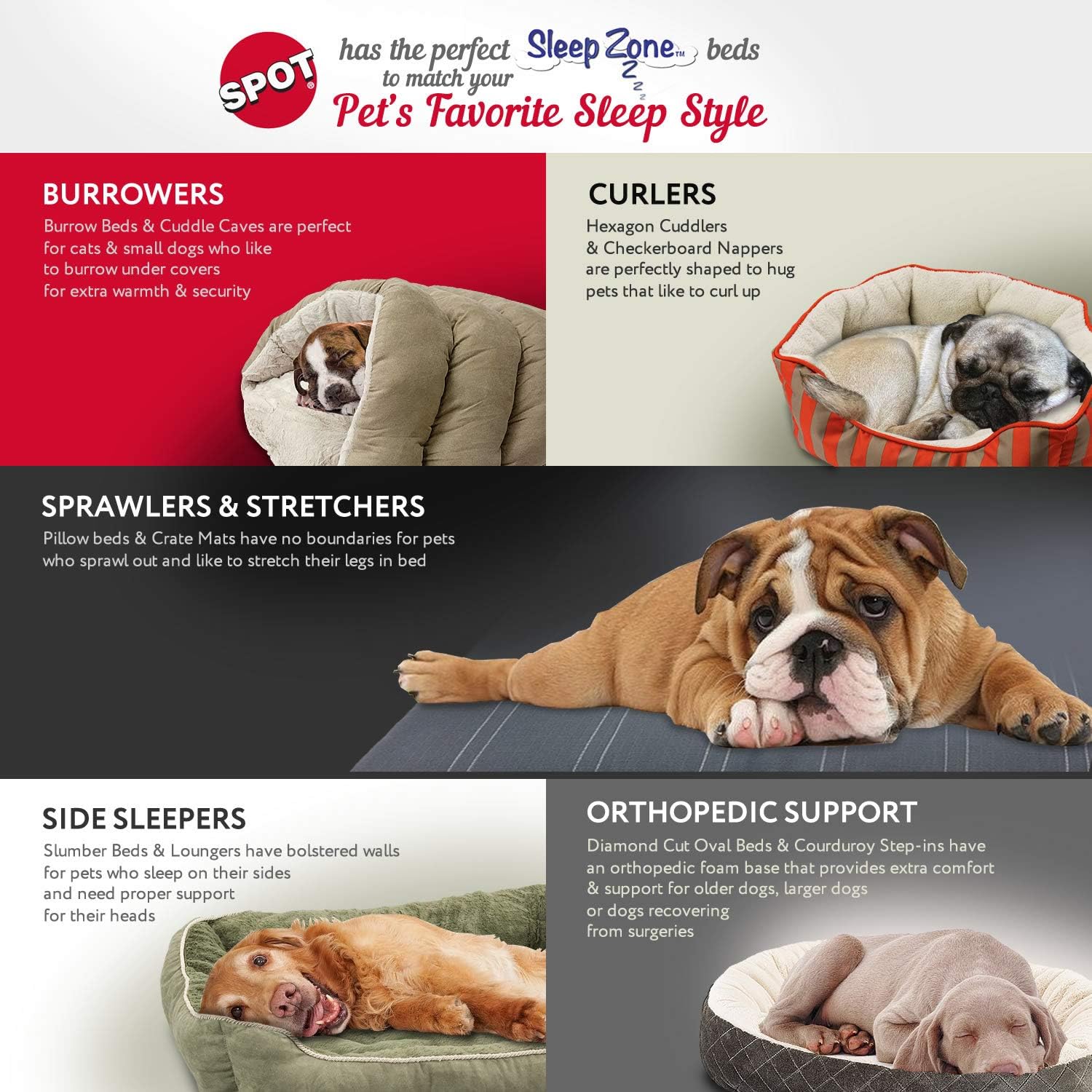 SPOT Ethical Pets Sleep Zone Cuddle Cave - 22” Chocolate - Pet Bed for Cats and Small Dogs - Attractive, Durable, Comfortable, Washable, Cuddle Cave Pet Bed, 22x17 : Pet Supplies