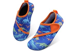 L-RUN Toddler Water Shoes Barefoot Aqua Socks Kids Swim Shoes for Beach Pool Surfing Yoga