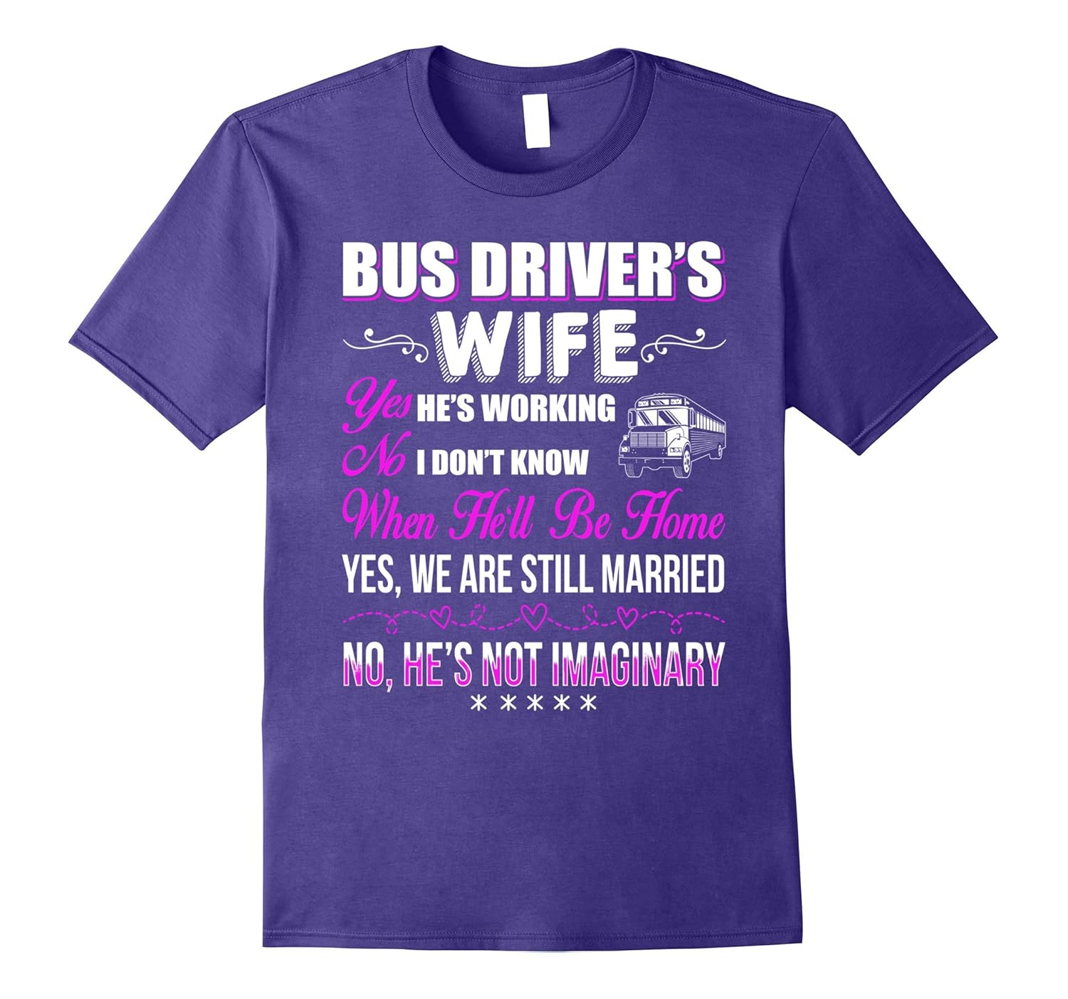 Bus Driver Wife TShirt, Bus Driver T-Shirt-ANZ