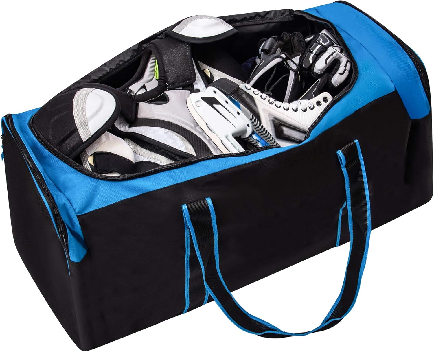  | Jetstream 36 Inch 3-Pocket Hockey Equipment Duffle Bag (Blue) | Sports Duffels