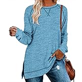 Aokosor Tunic Tops for Women 2025 Long Sleeve Shirts for Leggings Loose Fit Sweaters