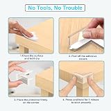 Lake Storm Corner Protectors 12 Pack Baby Proofing Table Edges Clear view 3