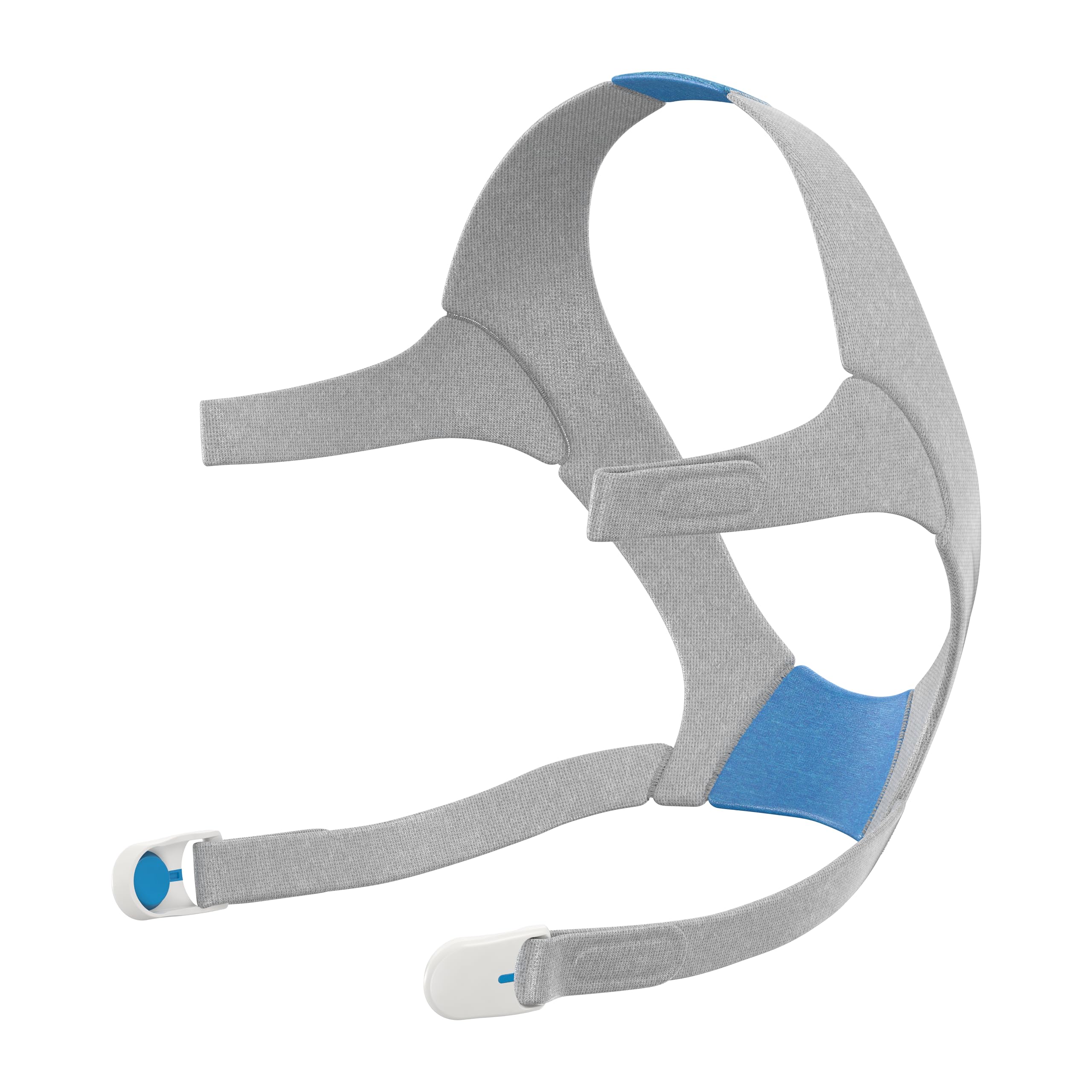 Photo 1 of ResMed AirFit/AirTouch N20 Headgear - Replacement CPAP Headgear - Frame System & Nasal Cushion Not Included - Premium CPAP Accessories - Large, Blue