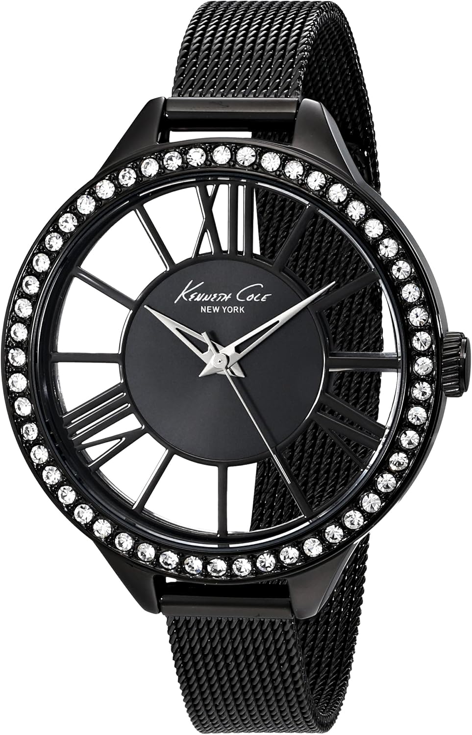 Cole New York Women's 10019679 Transparency Black Stainless Steel Watch with