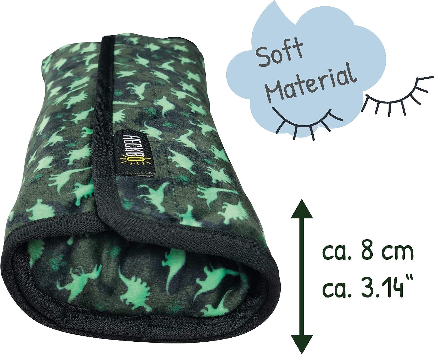 HECKBO car seat Travel Pillow for Children Kids, Machine Washable, car Seatbelt Pillow Cover Pillows Protection car Pillow - Image 4