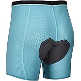 Padded Cycling Shorts Men's Cycling Underwear with 3D Padding Biking Bicycle Shorts Shock Absorb Comfortable Lightweight