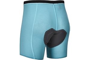 OUOKK Padded Cycling Shorts Men's Cycling Underwear with 3D Padding Ergonomic Biking Bicycle Shorts Shock Absorbing Sweat Absorbing