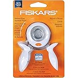 Fiskars 174360-1001 Medium Circle Squeeze Punch, 1 Inch, White
