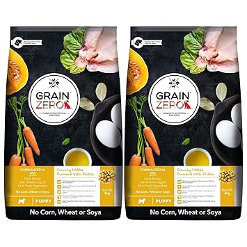 Grain Zero Puppy Dry Dog Food, 4 kg (Buy 1 GET 1 Free)