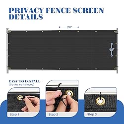 ECOOPTS 6'x112' Privacy Fence Screen Windscreen