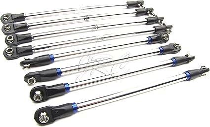 Amazon Com Nitro Revo 3 3 Tie Rods Push Turnbuckles Steel Toe Links 8 Pcs 5309 Traxxas Toys Games