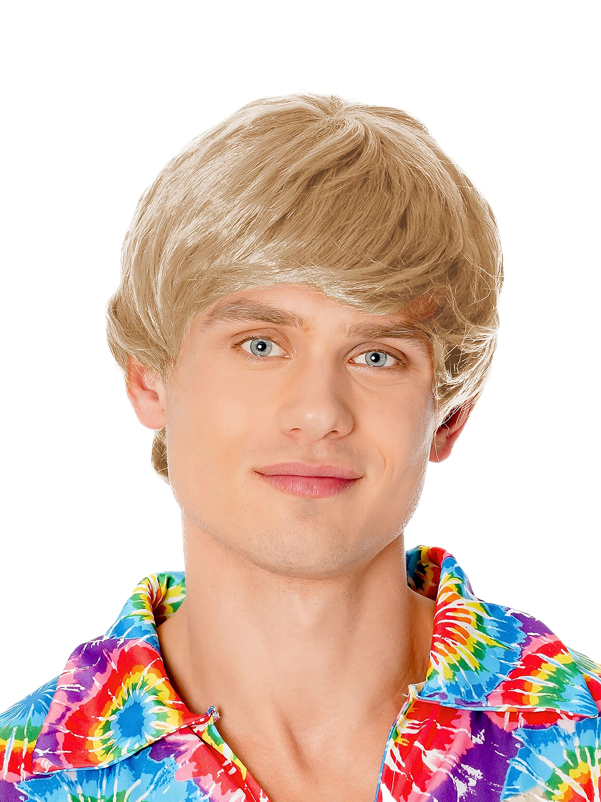 Bristol Novelty BW940 Male Wig 60's Blonde, One Size