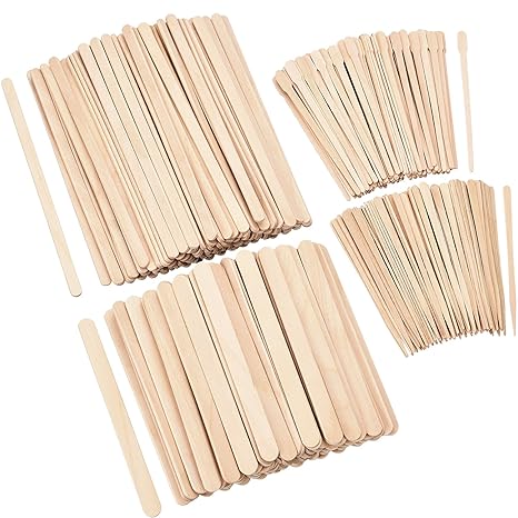 Hestya 600 Pieces Wax Applicator Sticks Wood Waxing Craft Sticks
