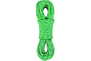 ZEPSEON Prusik Cord 8mm (5/16in) 20M(65ft) Climbing Nylon Rope Accessory Line Double Braid Pre Cut Cord Climbing Rock Accessories Uiaa High Tensile Strength for Mountaineering, Canyoneering, Rescue