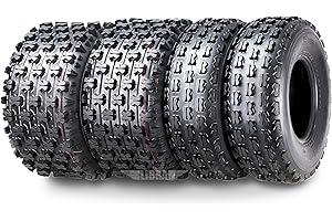 WANDA Set 4 Sport ATV tires 22x7-10 22x7x10 Front & 22x10-9 22x10x9 Rear GNCC (Grand National Cross Country) Race Tires 10077/10263