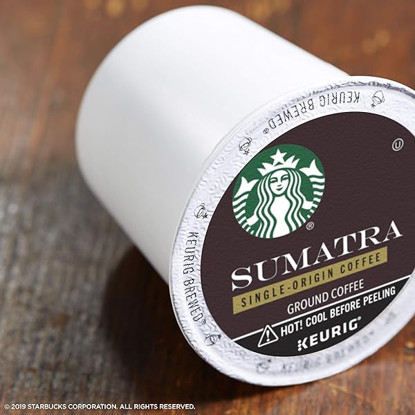 STARBUCKS SUMATRA DARK ROAST SINGLE CUP COFFEE FOR KEURIG BREWERS,0.42 OUNCE (PACK OF 24)