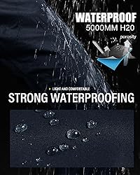iCreek Men's Packable Rain Pants Waterproof
