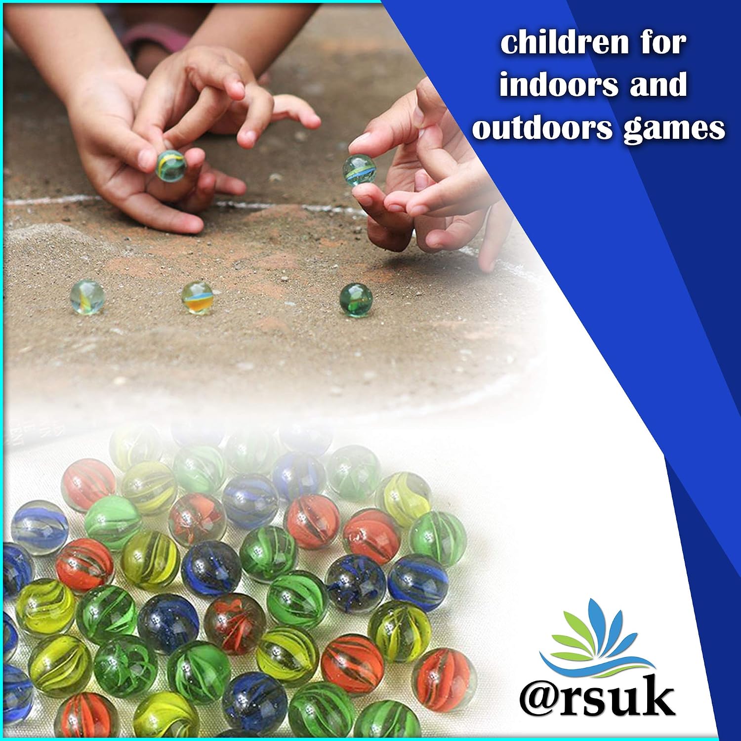 ARSUK Cat’s Eye Glass Marbles, 80 Pcs (455g, 15-16mm), Colourful Decorative Marbles for Kids’ Games, Crafts, DIY Projects - Image 4