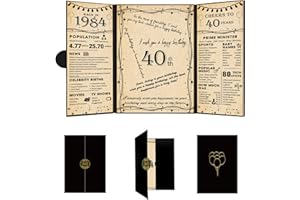Roetyce 40th Birthday Decorations Women Men, Back in 1984 40th Birthday Guest Book, 40th Birthday Gifts for Women Men, 40 Years Old Birthday Party Supplies, Jumbo 40th Birthday Card Signature Board