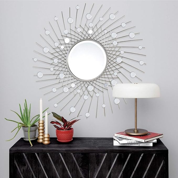 Framed SilverLeaf Mirror Modern Contemporary Includes