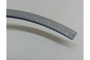 Gray Edge Trim Small 0.375" U Height x 0.039"-0.093" Grip Range (10 Feet)