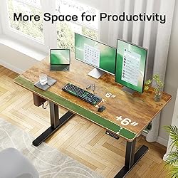 Marsail Electric Standing Desk with One-Whole Piece