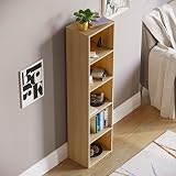 Vida Designs Oxford 5 Tier Cube Bookcase Oak Shelving Unit view 7