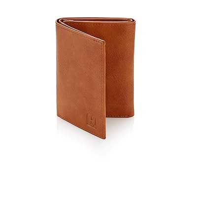 Buy Handsome Factory Trifold Wallet Men S Slim Minimalist Money Holder 12 Credit Cards 15 Cash Bills Capacity Heavy Duty Stylish Storage With Rfid Blocking Protection Clear Window Light Brown Online In Poland B084hlhn7j