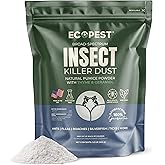Crawling Insect Killer Dust, 1 lb. | Natural Repellent and Killer for Silverfish, Roaches, Ants, Ticks, and Fleas | Home Pest Powder for Indoor and Outdoor Perimeter | Low Odor and Non-Staining