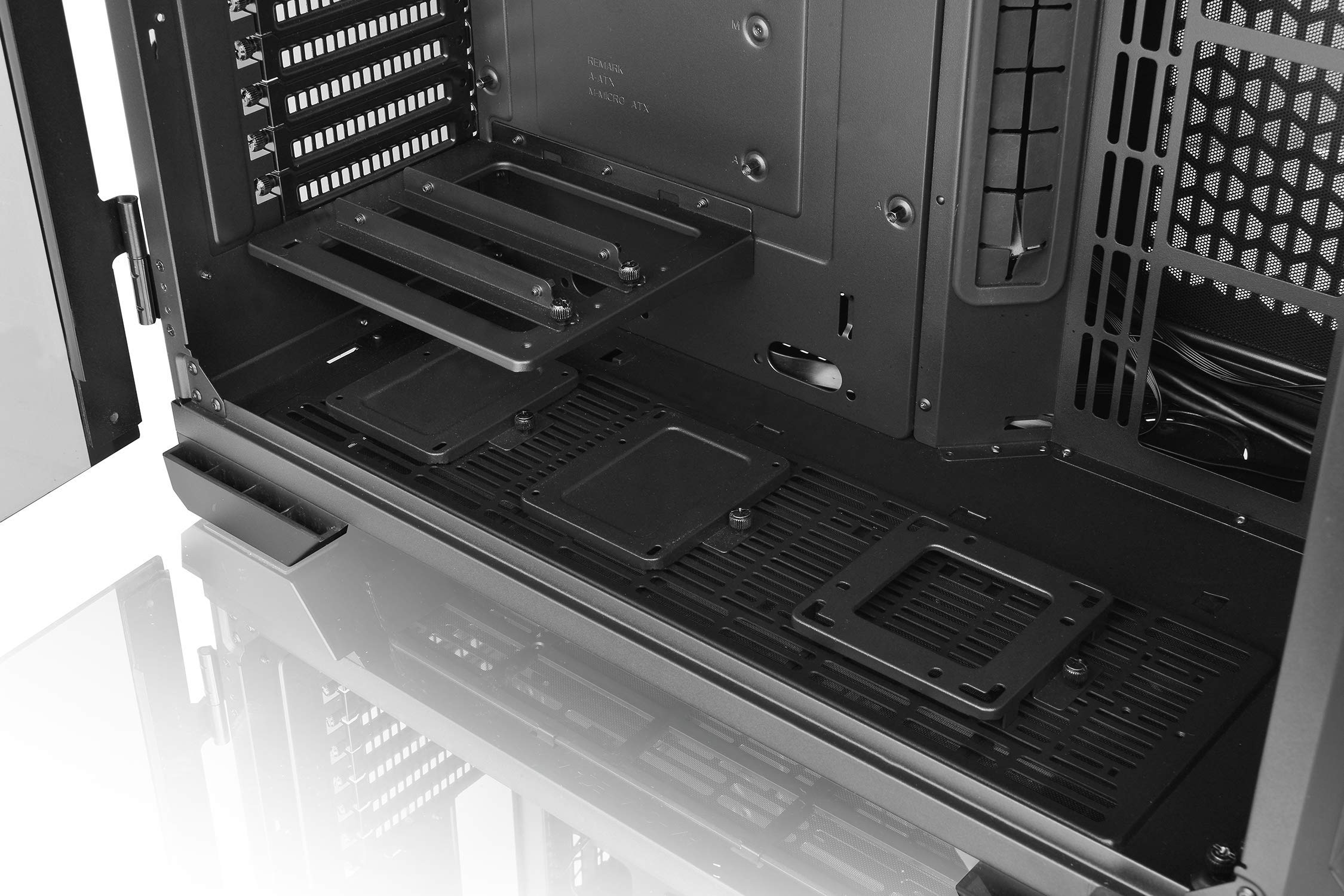 Thermaltake View 51 Motherboard Sync ARGB E-ATX Full Tower Gaming Computer Case with 2 200mm ARGB 5V Motherboard Sync RGB Fans + 140mm Black Rear Fan Pre-Installed CA-1Q6-00M1WN-00