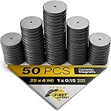 X-bet MAGNET 50 pcs Craft Magnets! Alnico Magnets 1 Inch (25mm) - Round Disc Magnets for DIY, Craft Hobbies, Science & School